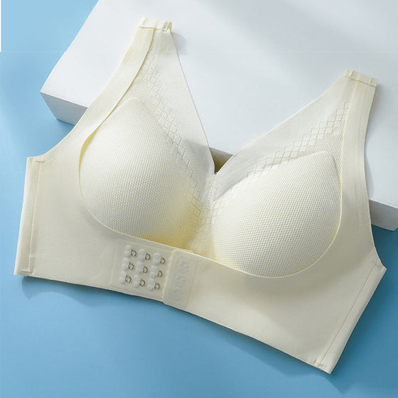 Drahtloser Spitzen-BH mit Schnalle vorne