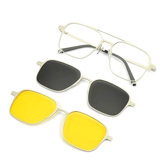 Magnetisch polarisierte 3-in-1-Sonnenbrille