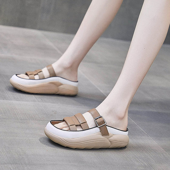 Vintage-Plateau-Sandalen