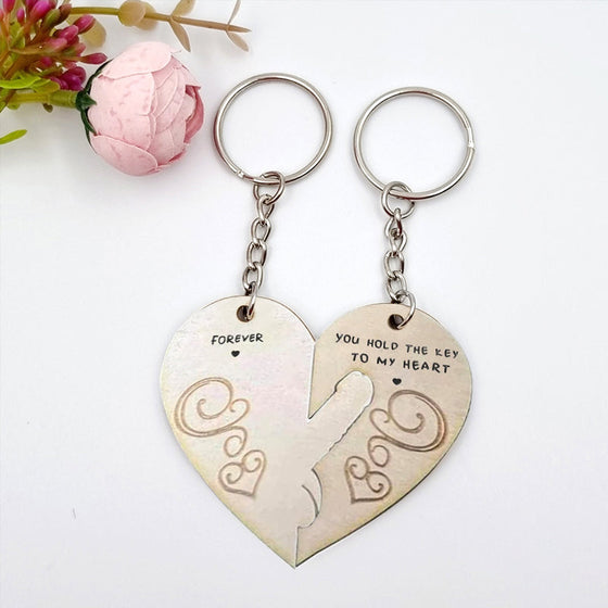 Sie halten den Schlüssel zu meinem Herzen und für immer Paar Schlüsselbund