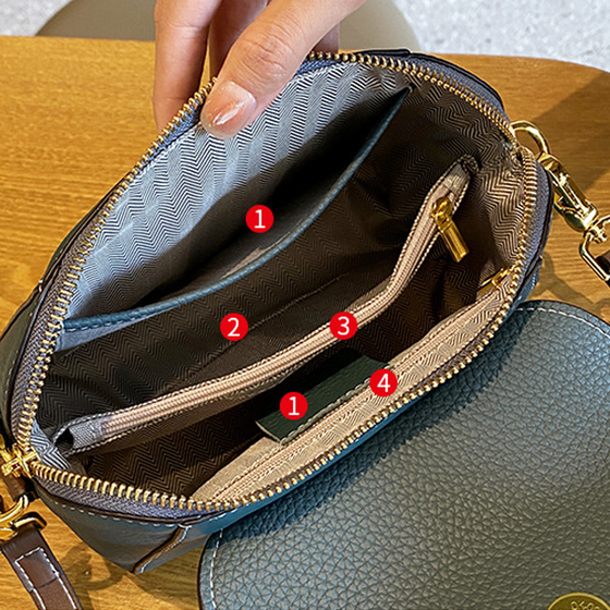 Leichte, luxuriöse, trendige und vielseitige Umhängetasche aus weichem Leder