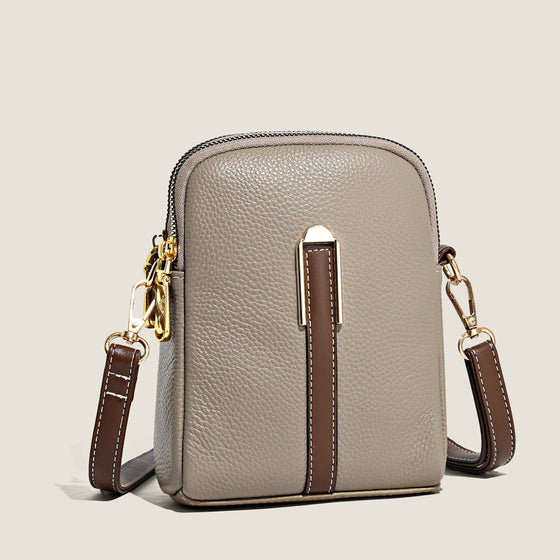 Neue Handytasche aus Leder mit Litschimuster