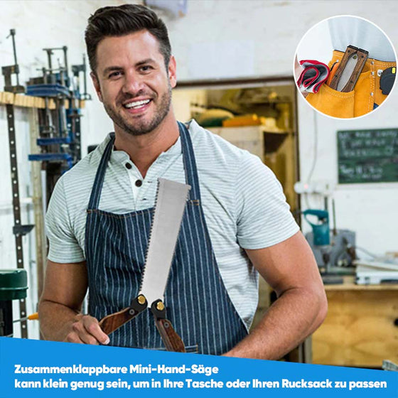 Tragbare faltbare doppelseitige Säge