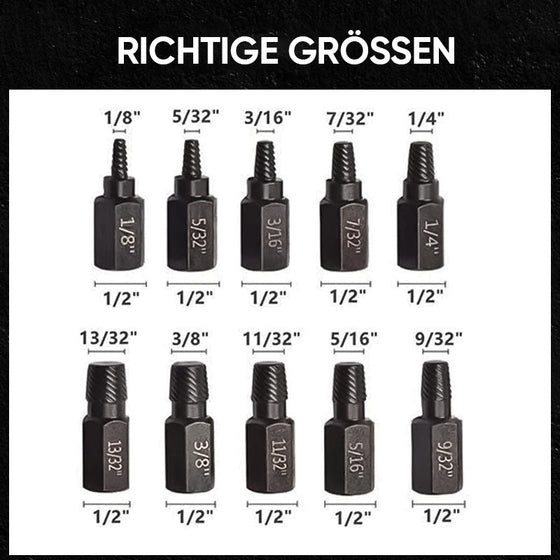 Schrauben- und Bolzenausdreher-Set