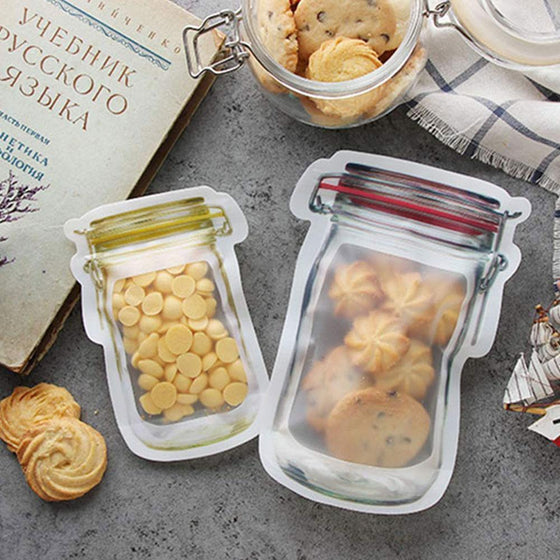 Jar-Reißverschlussbeutel, 5er-Set