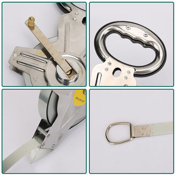 Tragbares Bandmaß aus Edelstahl