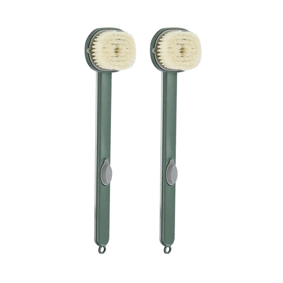 Abnehmbare Badebürste mit langem Griff