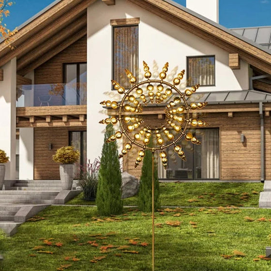 Garden Magic Kinetische Windmühle aus Metall
