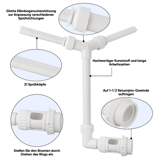 Sprühgerät für Poolbrunnen