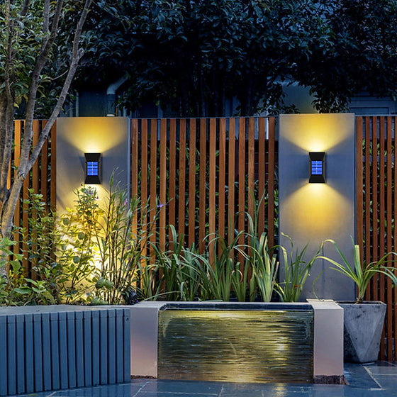 Garten-Wanddekorationsleuchten für den Außenbereich (2 Stück)