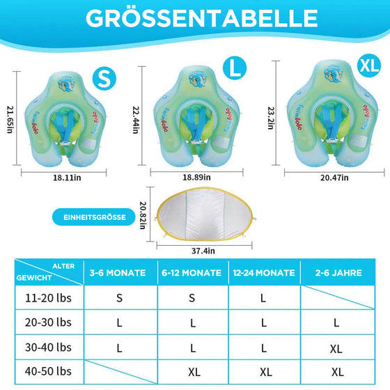 Babyschwimmer mit Baldachin