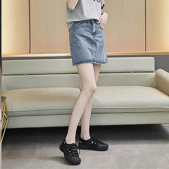 Sommer Dicke Sohle Hohle Weiße Schuhe