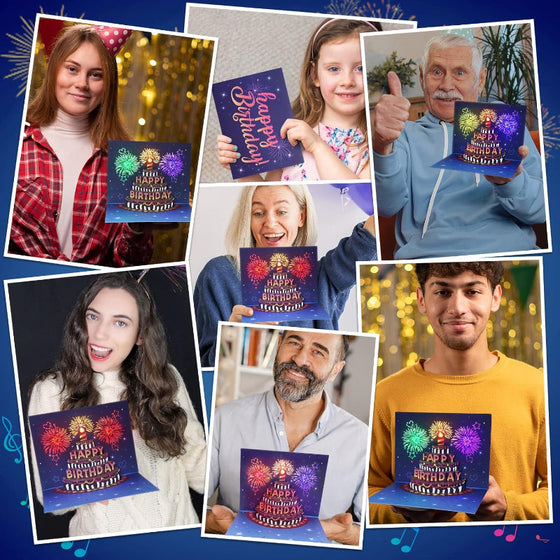 Glückwunschkarte zum Geburtstag mit Pop-up