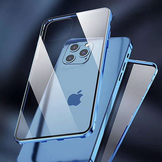 Magnetic anti-peeping phone case for iPhone