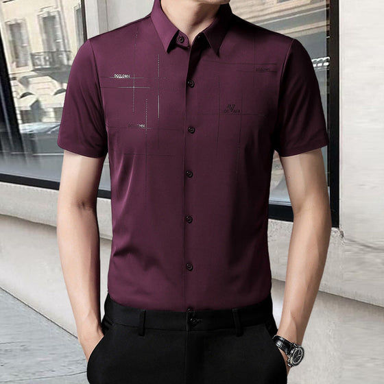 Herren-Businesshemd aus Eisseide