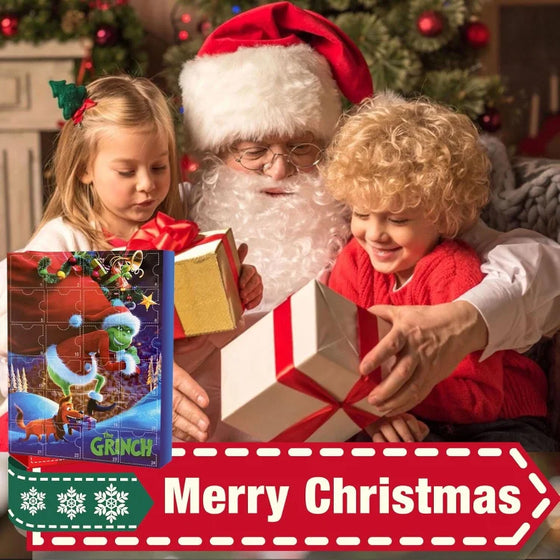 Grüner Monster-Weihnachtskalender