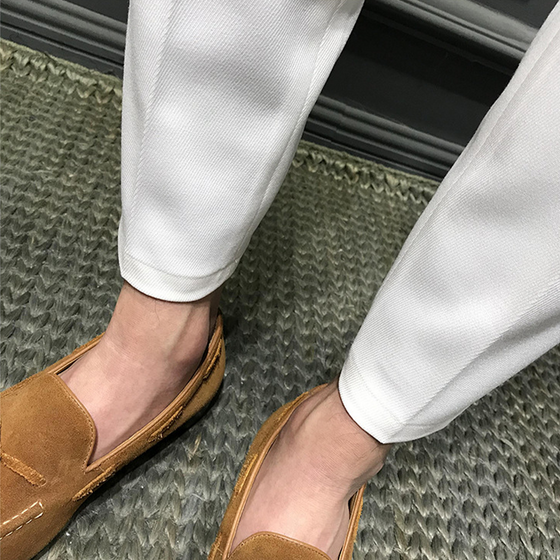 Solide Slim-Fit-Formalhose