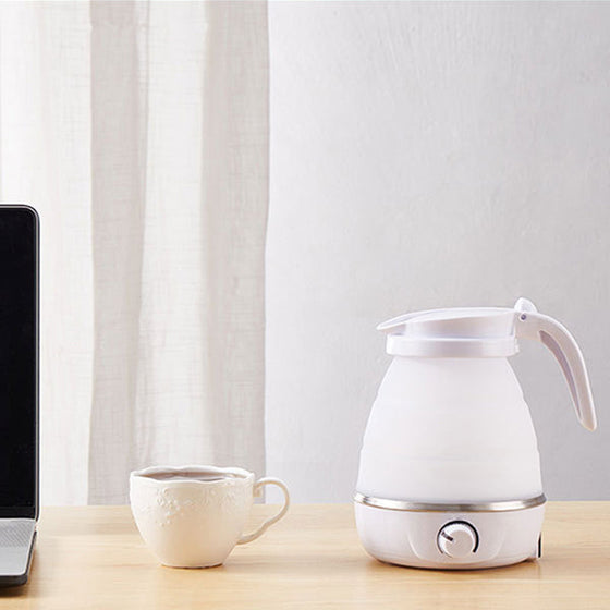 Temperatureinstellbarer, zusammenklappbarer Wasserkocher aus Silikon