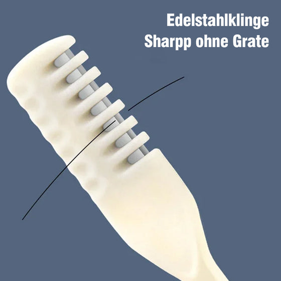 Doppelköpfiges Haarmesser aus Edelstahl