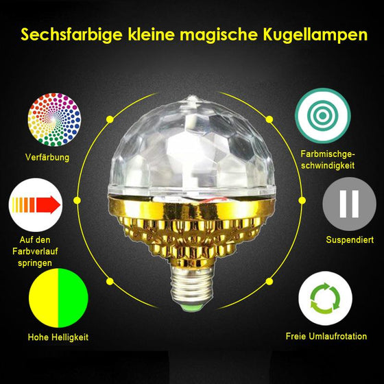 LED Disco Bunte rotierende Glühlampen