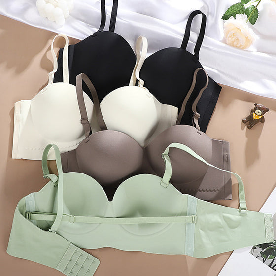 Nahtloser Push-up-BH ohne Bügel für kleine Brüste