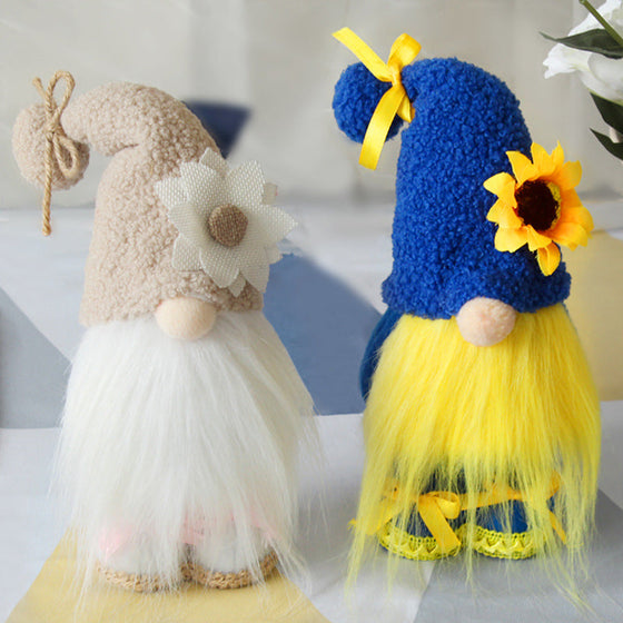 Kreative Gesichtslose Plüschpuppendekoration