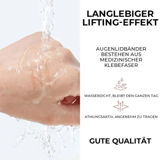 Unsichtbare doppelte Augenlidstreifen