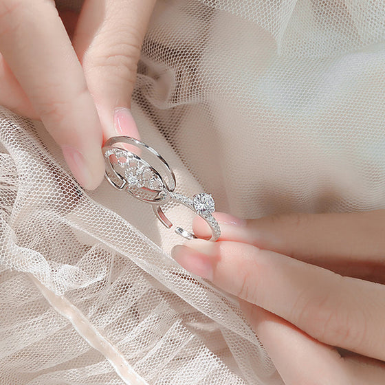 Abnehmbarer zweiteiliger Kronenring