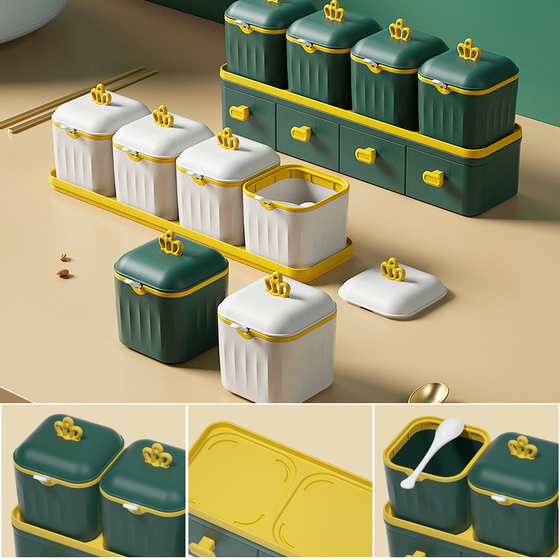 Doppellagiges Gewürzbox-Set