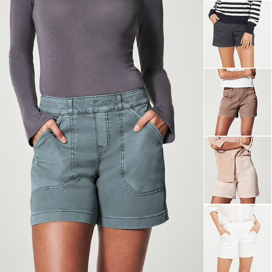 Stretch-Twill-Shorts für Damen