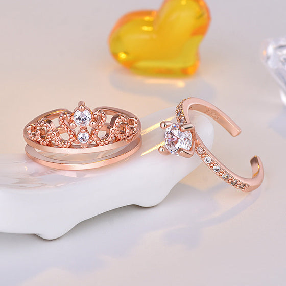 Abnehmbarer zweiteiliger Kronenring