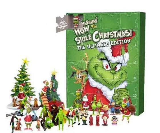 Grüner Monster-Weihnachtskalender