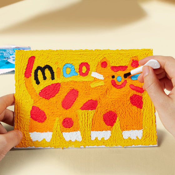 Pulp Poking Texture Painting DIY handgemachtes Spielzeug