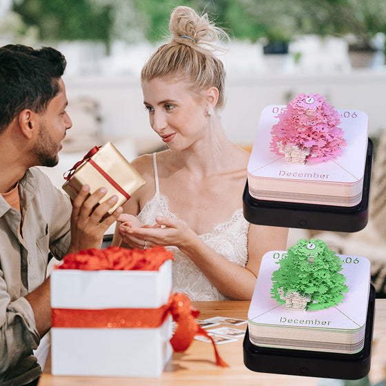 Baumhaus-Papierskulpturen-Kalender