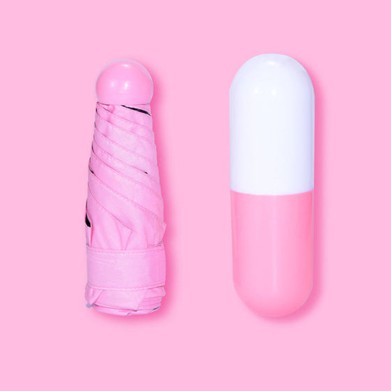 Mini-Satchel-Karten-Kapselform-Regenschirm