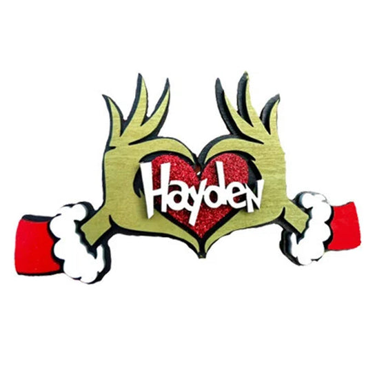 Personalisierter Grinchmas-Ornament, Weihnachtsschmuck