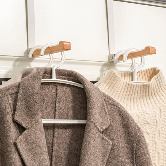 Faltbare Türhaken aus Holz