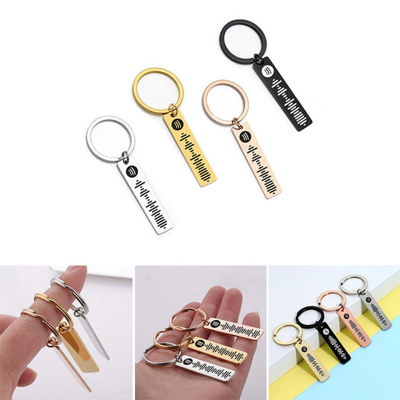 Benutzerdefinierter Spotify-Code-Musik-Schlüsselanhänger