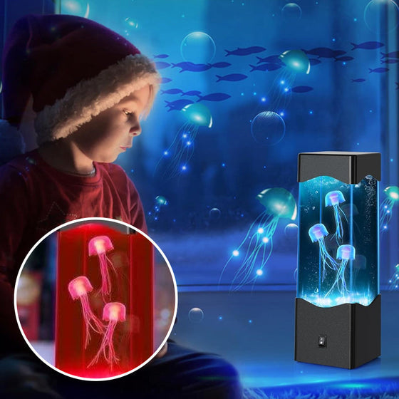 Multicolor-Quallen-Lavalampe