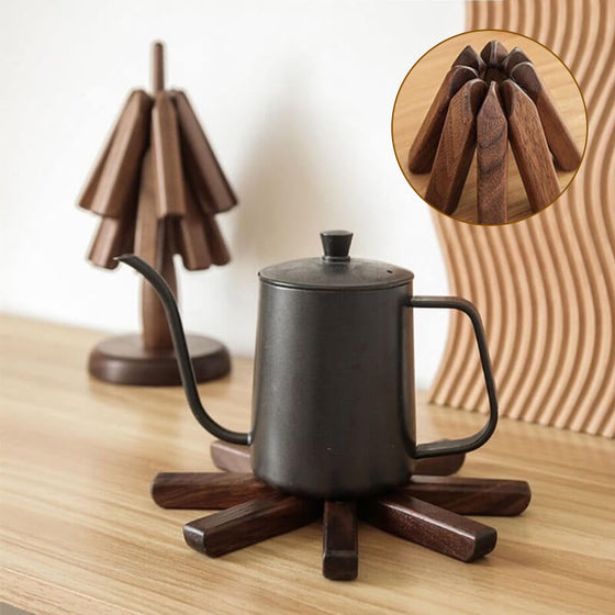 Schwarzer Walnussholz Untersetzer