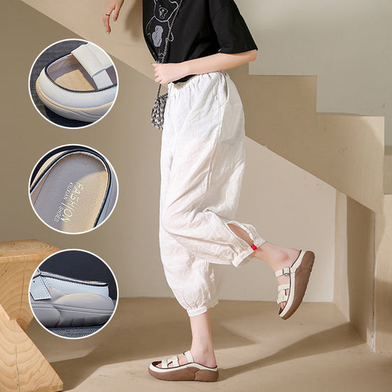 Vintage-Plateau-Sandalen