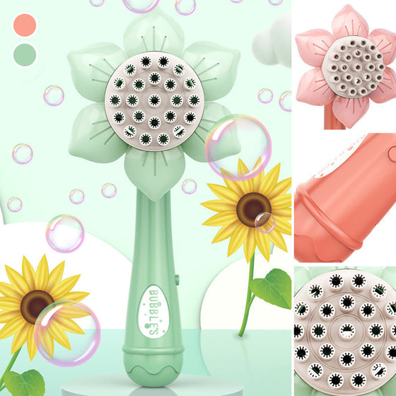 Sonnenblumenform 23-Loch Seifenblasenmaschine