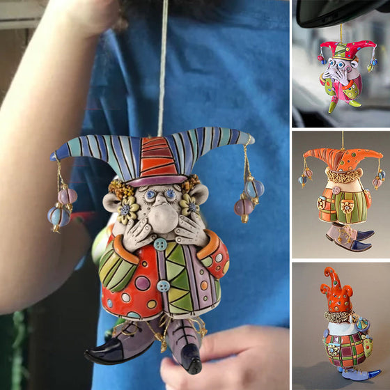 Bunte Narrenglocken-Ornamente