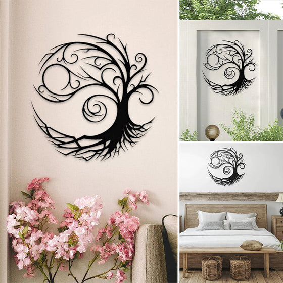 Baum des Lebens Wanddekoration aus Metall