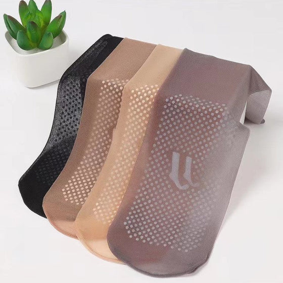 Unsichtbare Kurzstrümpfe mit rutschfesten Gumminoppen