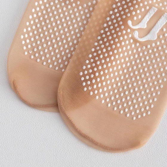 Unsichtbare Kurzstrümpfe mit rutschfesten Gumminoppen