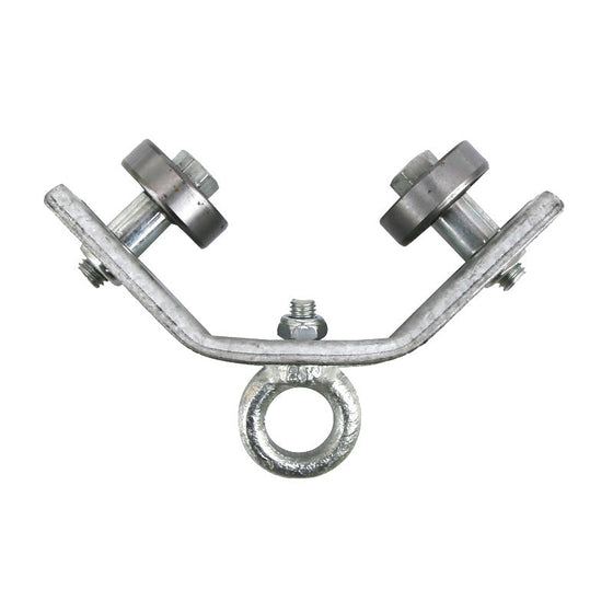 Winkeleisenschienen-Hängeseilrolle