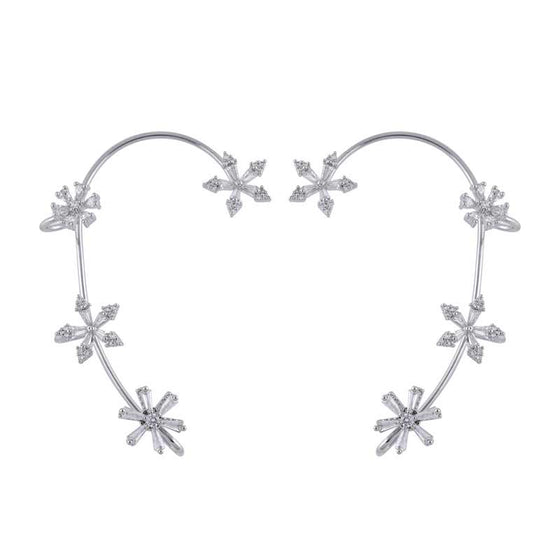 Spinnende Schneeflocken Ohrringe