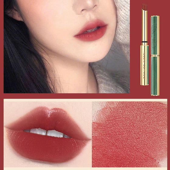 Vintage Small Thin Heel Green Tube Lipstick