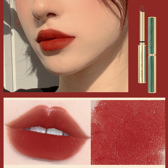 Vintage Small Thin Heel Green Tube Lipstick